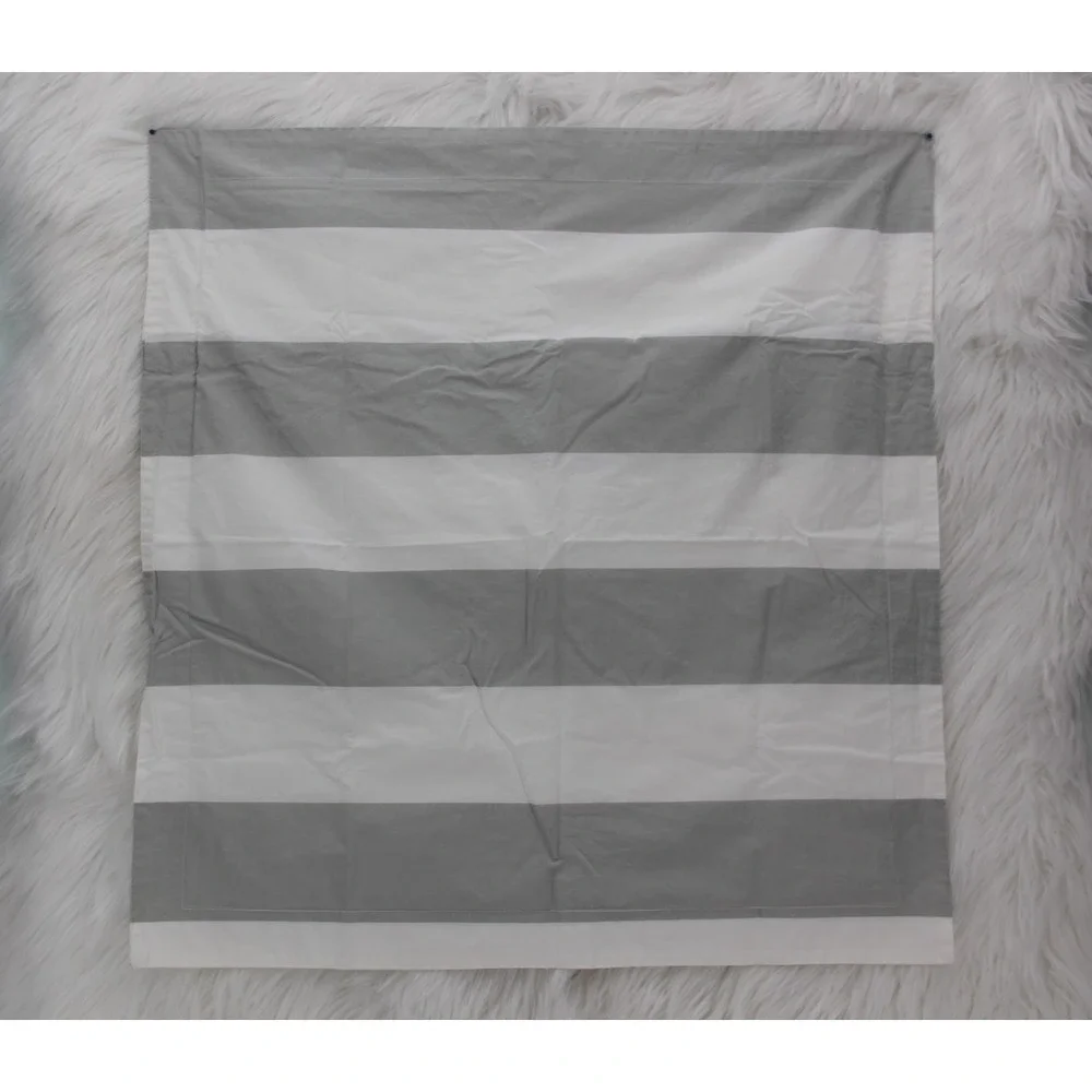 Pottery Barn Duvet & Euro Sham Set Awning Cabana Rugby Stripe Full/Queen Coastal